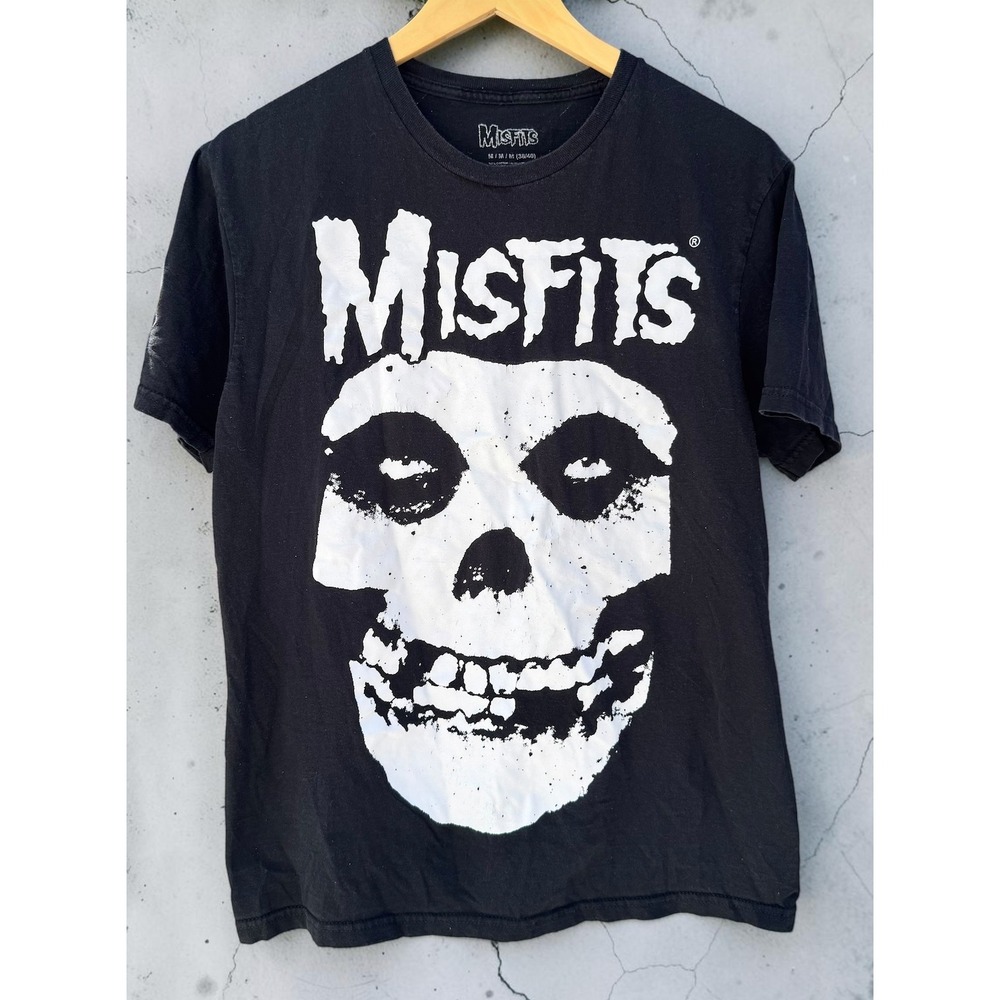 Misfits Fiend Skull Graphic Band T Shirt Black Men's Medium Punk Horror Cotton